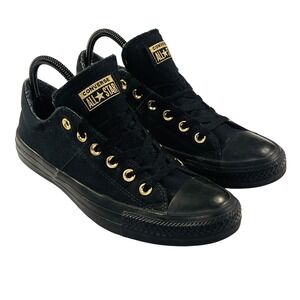 Converse Chuck Taylor All Star Madison Sneaker M7/W 8 Black Gold Low Top Shoes